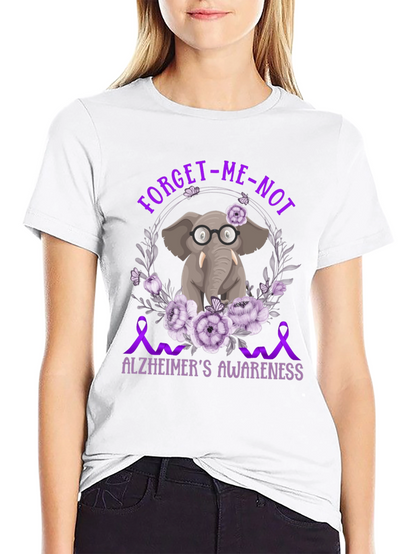 Alzheimers Awareness Elephant T-Shirt