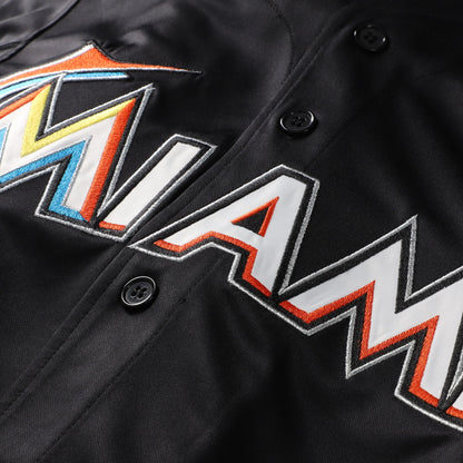 Jose Fernandez Miami Marlins Mitchell &amp;amp; Ness Authentic Batting Practice Jersey - Black