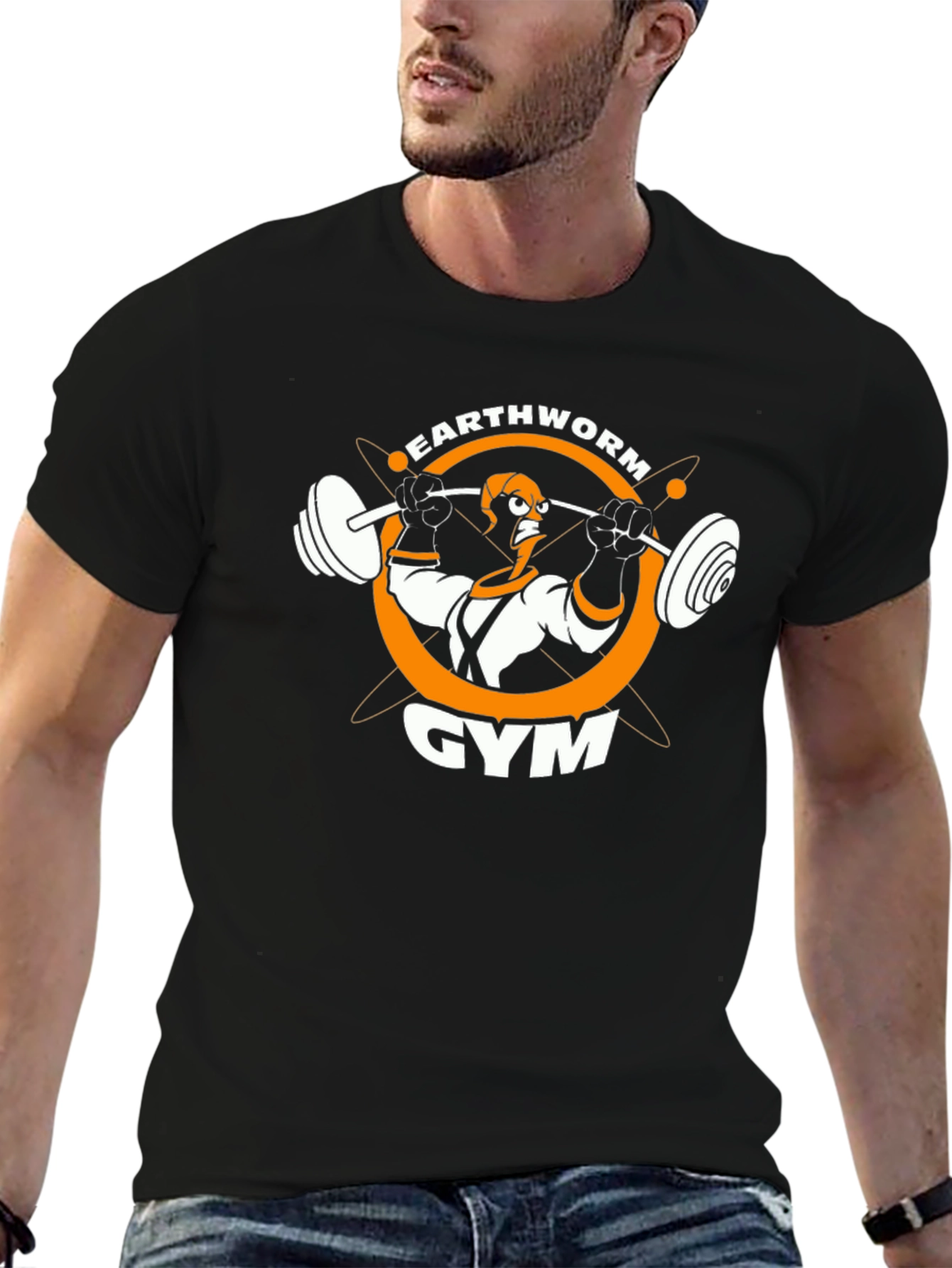 Earthworm Gym Black T-Shirt - Workout Tee
