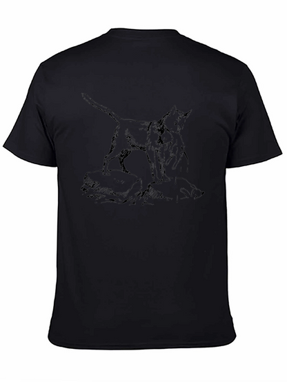 Black Wolf and Cub Graphic Tee