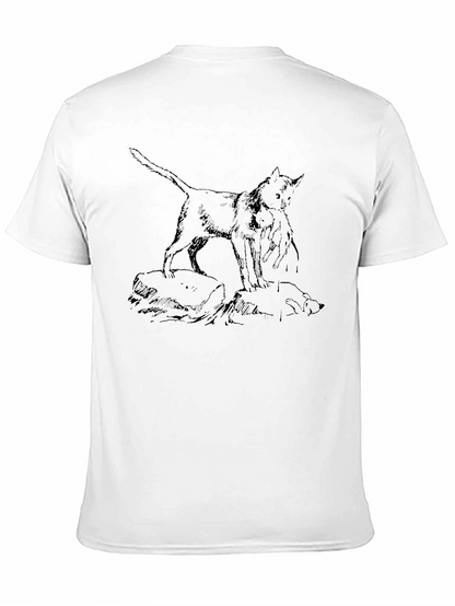 Black Wolf and Cub Graphic Tee