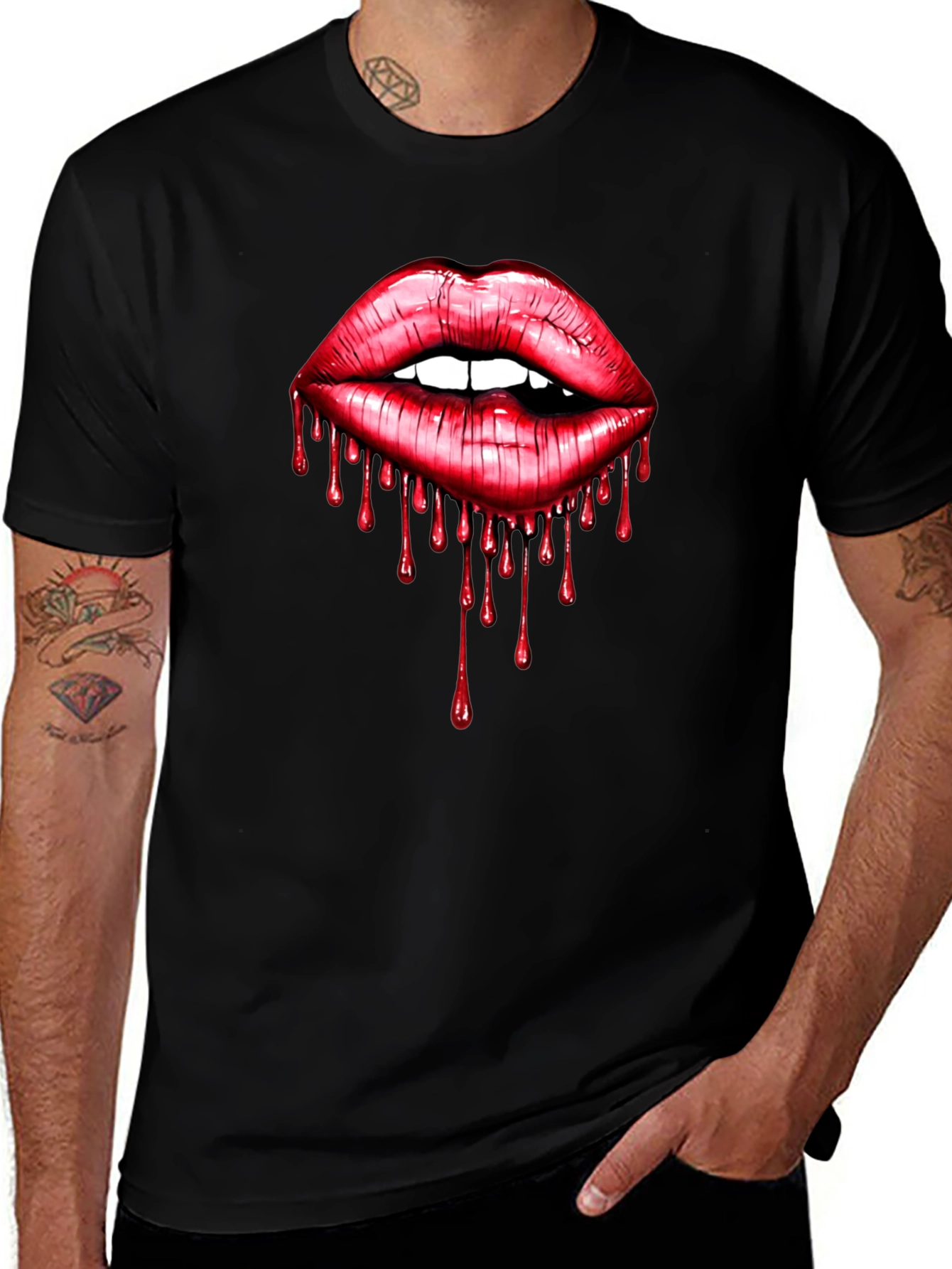 Bloody Lips Graphic Tee - Unisex