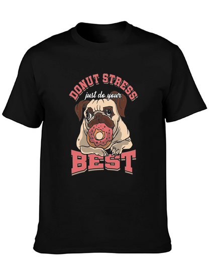 Donut Stress Pug T-Shirt