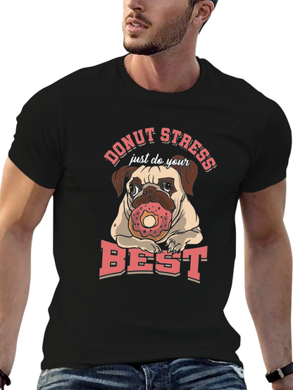 Donut Stress Pug T-Shirt