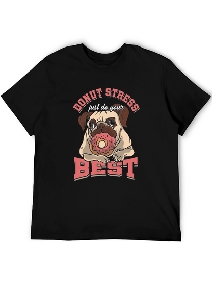 Donut Stress Pug T-Shirt