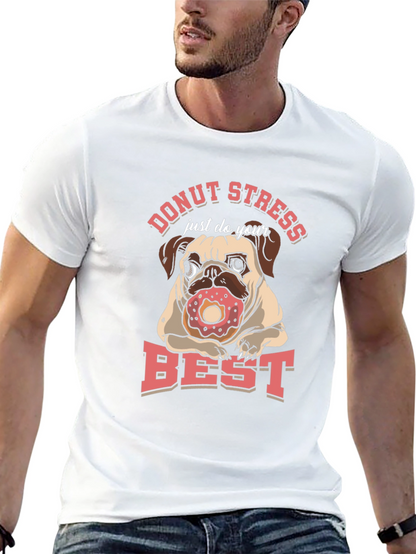 Donut Stress Pug T-Shirt