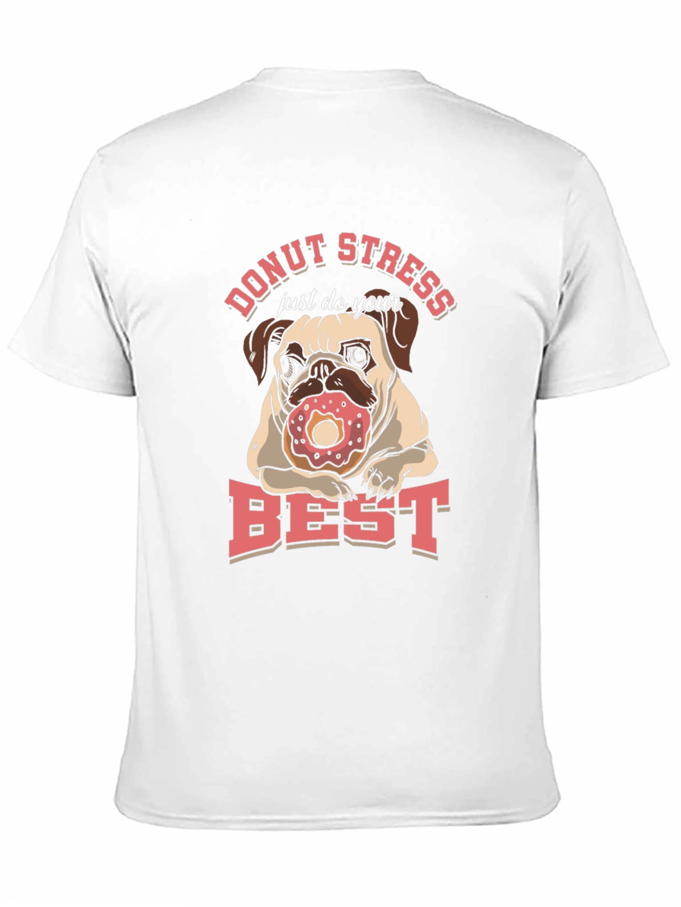 Donut Stress Pug T-Shirt