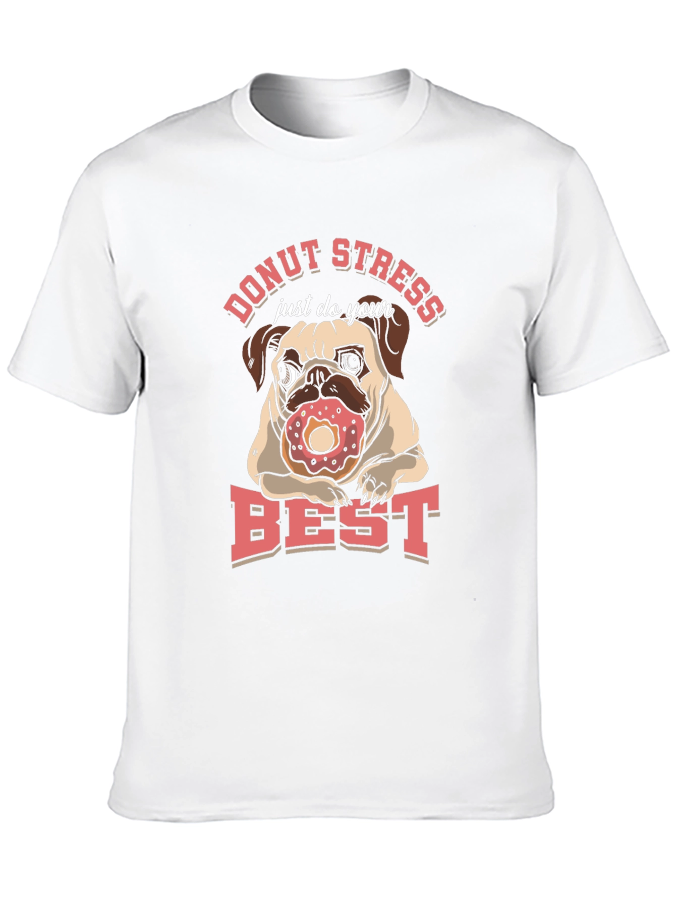 Donut Stress Pug T-Shirt