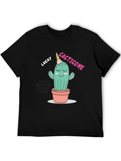 Lucky Cactee T-Shirt - Cactus Ice Cream Cone