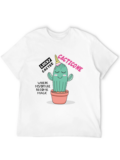 Lucky Cactee T-Shirt - Cactus Ice Cream Cone