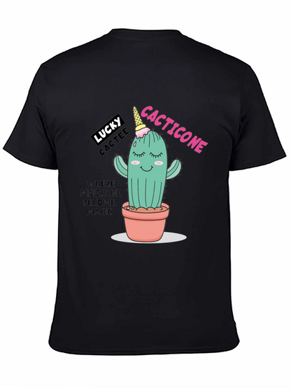 Lucky Cactee T-Shirt - Cactus Ice Cream Cone