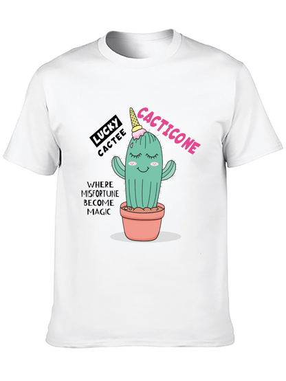Lucky Cactee T-Shirt - Cactus Ice Cream Cone