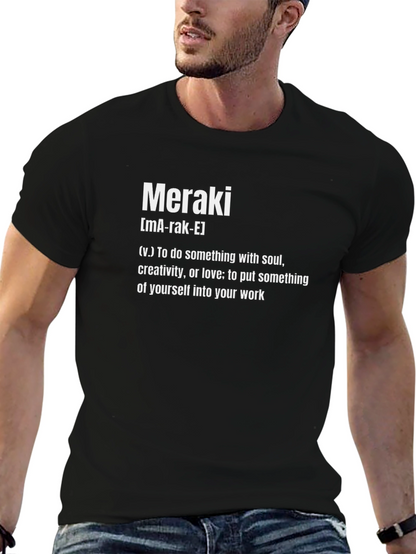 Meraki Definition T-Shirt - Soulful Creativity