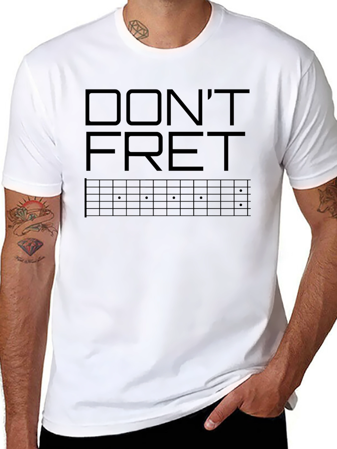 Dont Fret Guitarist T-Shirt - Musician Apparel