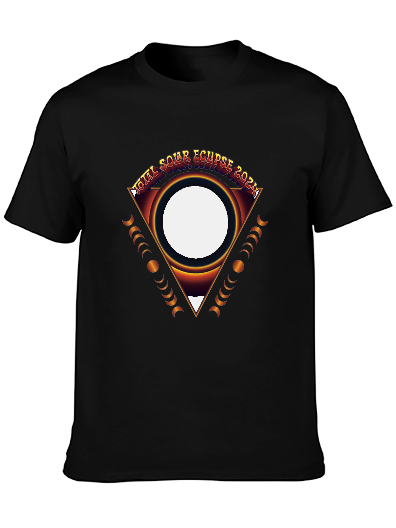 Total Solar Eclipse 2024 Black Graphic Tee