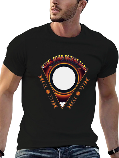 Total Solar Eclipse 2024 Black Graphic Tee