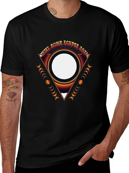 Total Solar Eclipse 2024 Black Graphic Tee