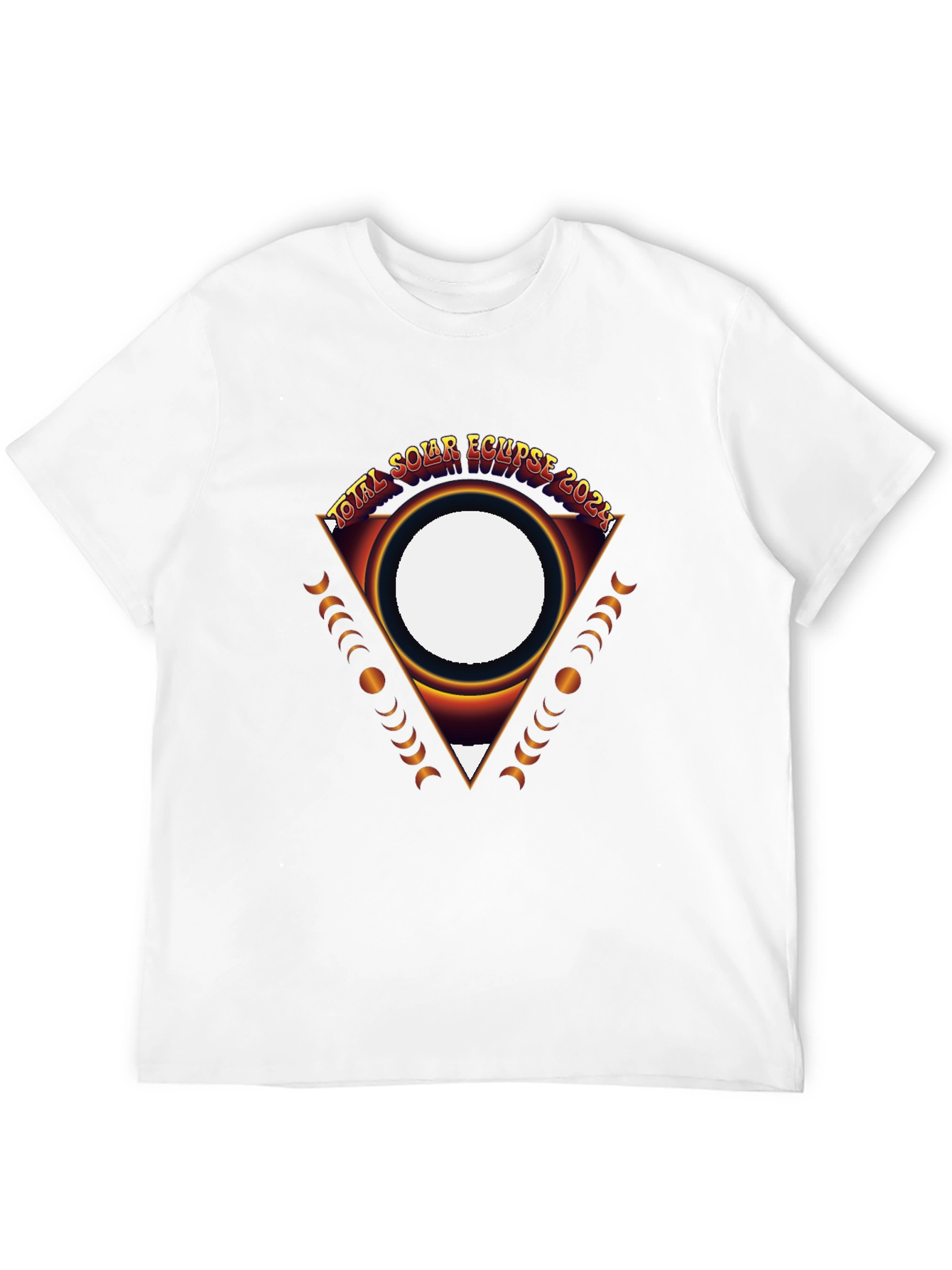 Total Solar Eclipse 2024 Black Graphic Tee