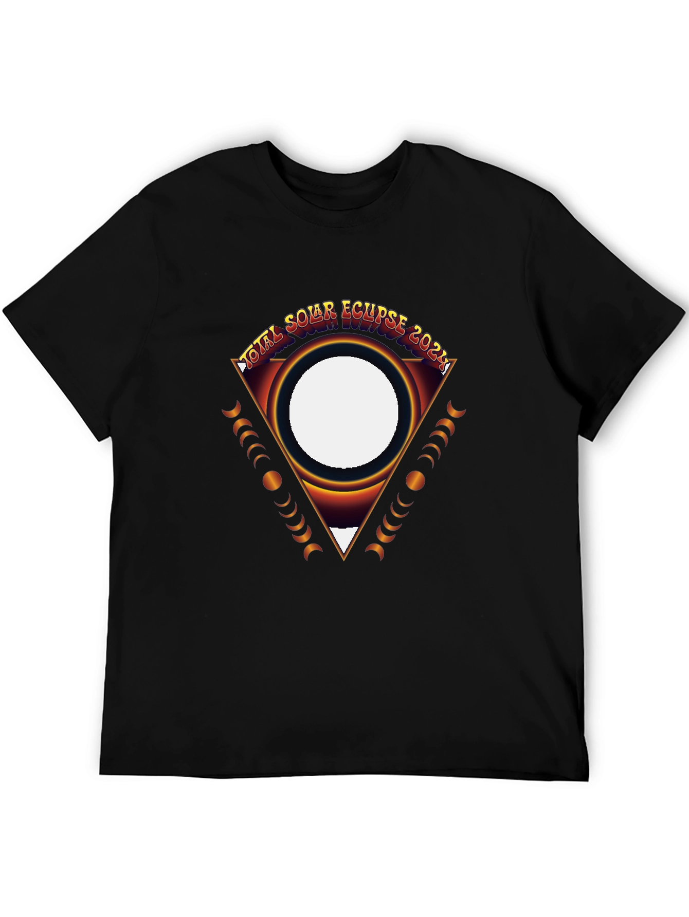 Total Solar Eclipse 2024 Black Graphic Tee
