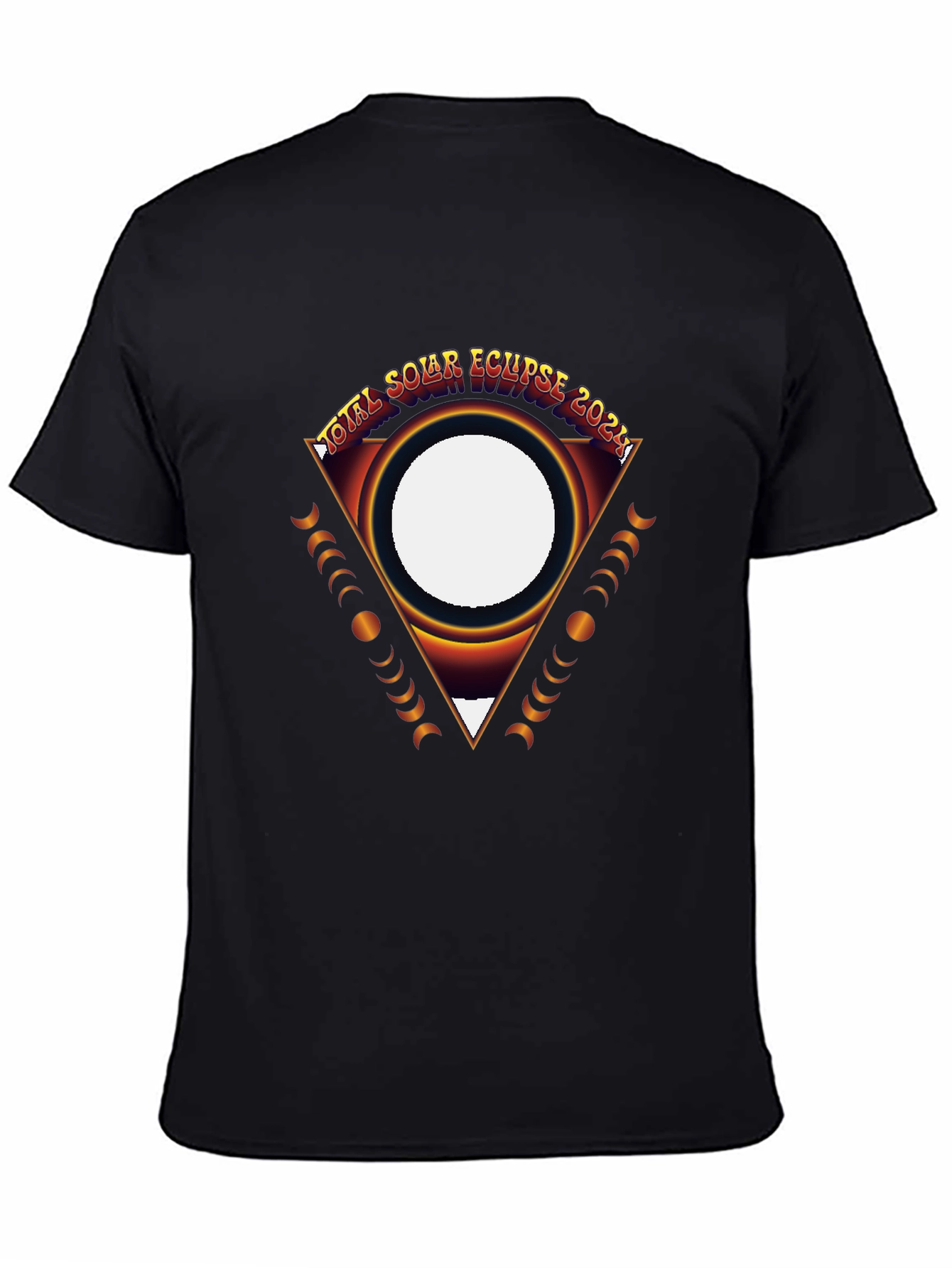 Total Solar Eclipse 2024 Black Graphic Tee