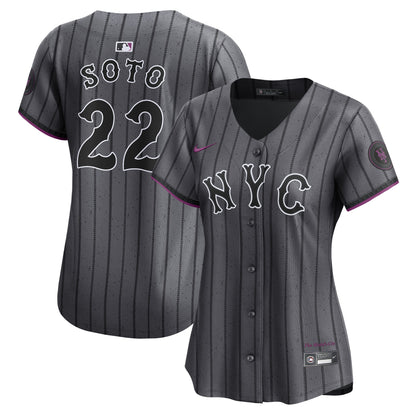 Juan Soto New York Mets Nike Women's City Connect Limited Jersey - Gray