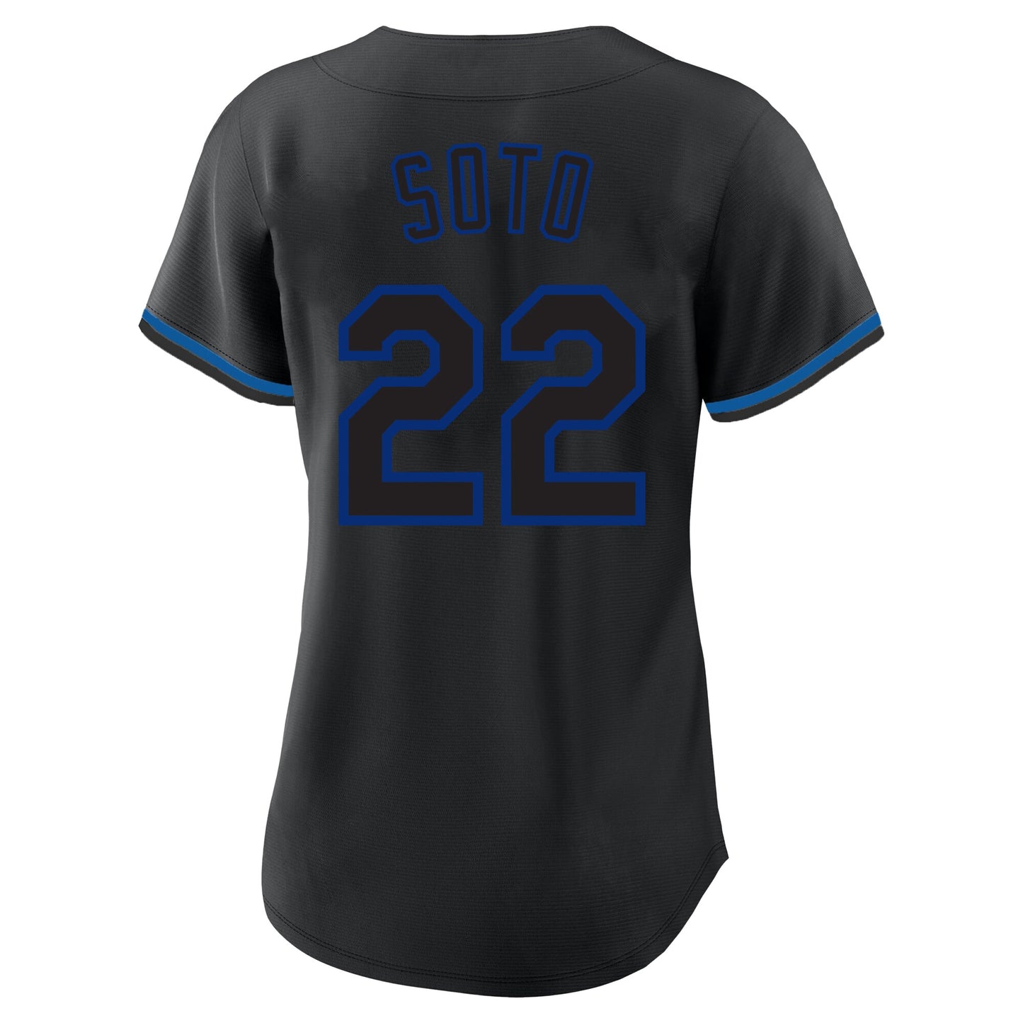 Juan Soto New York Mets Profile Women's Plus Size Player Name &amp;amp; Number Fashion Jersey - Black