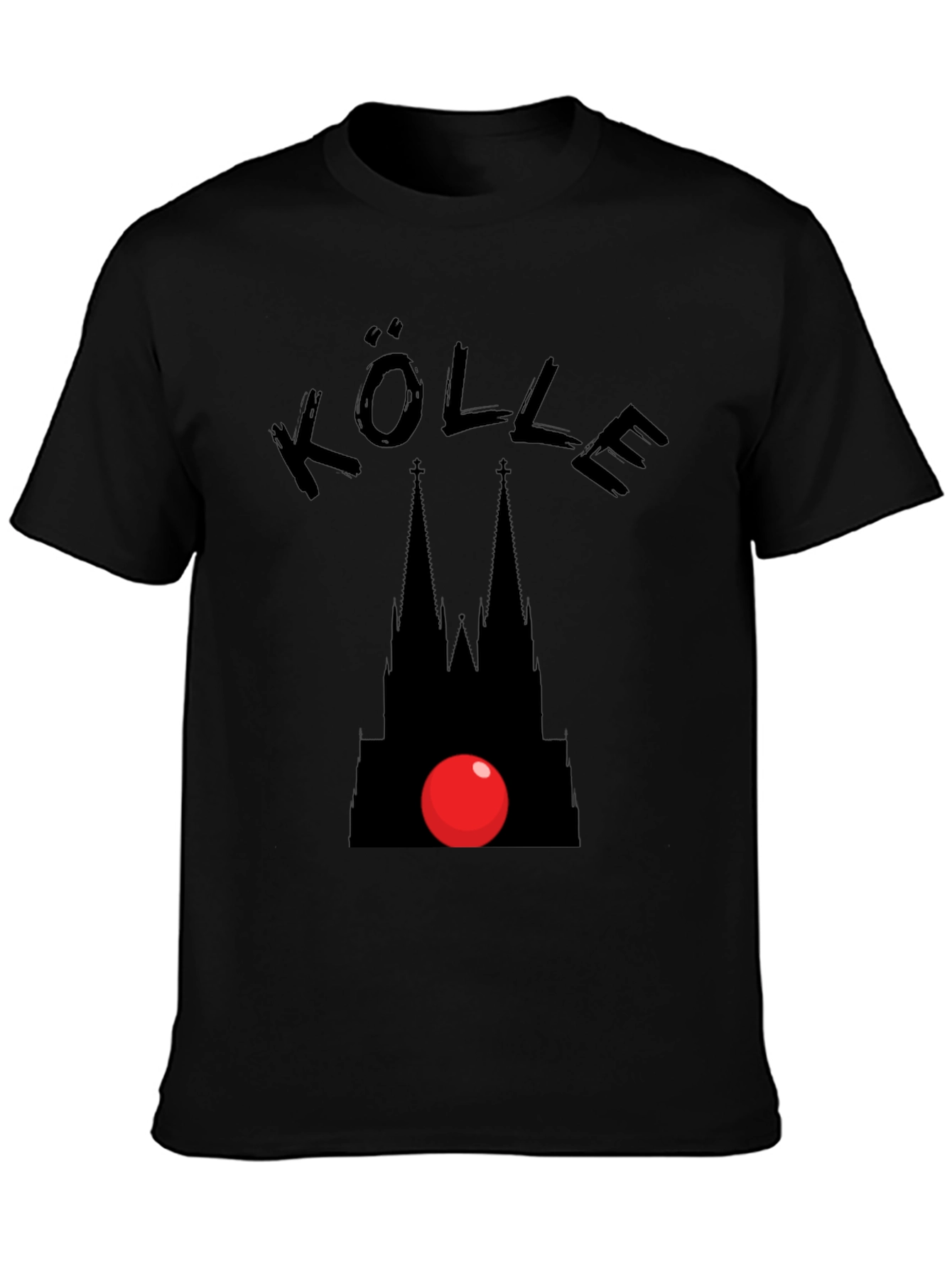 Kölle Carnival T-Shirt - Cologne Cathedral Red Nose