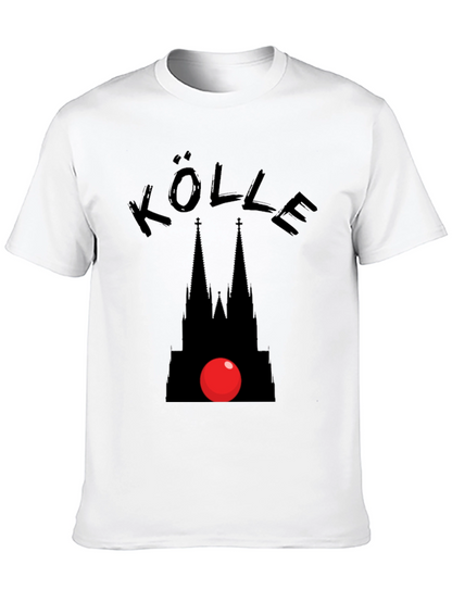 Kölle Carnival T-Shirt - Cologne Cathedral Red Nose