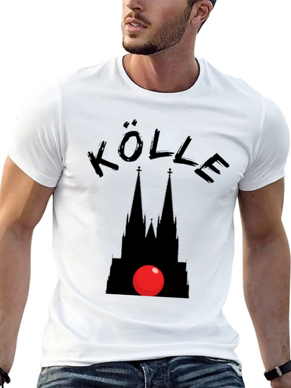 Kölle Carnival T-Shirt - Cologne Cathedral Red Nose