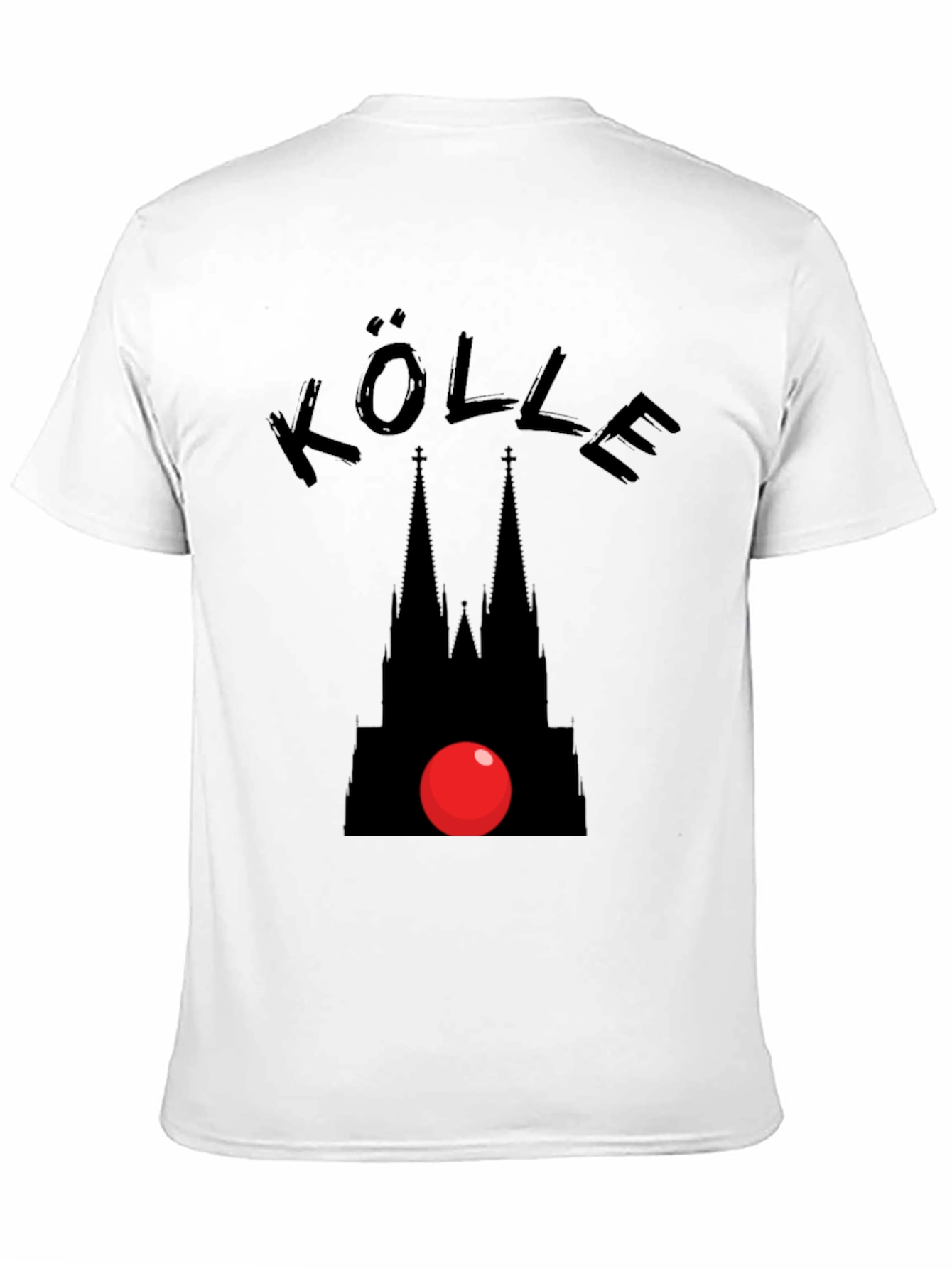 Kölle Carnival T-Shirt - Cologne Cathedral Red Nose