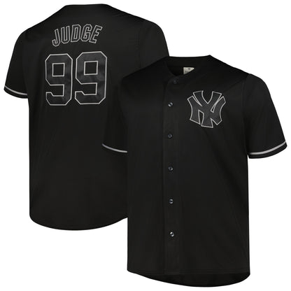 Aaron Judge New York Yankees Big &amp;amp; Tall Pop Fashion Jersey - Black