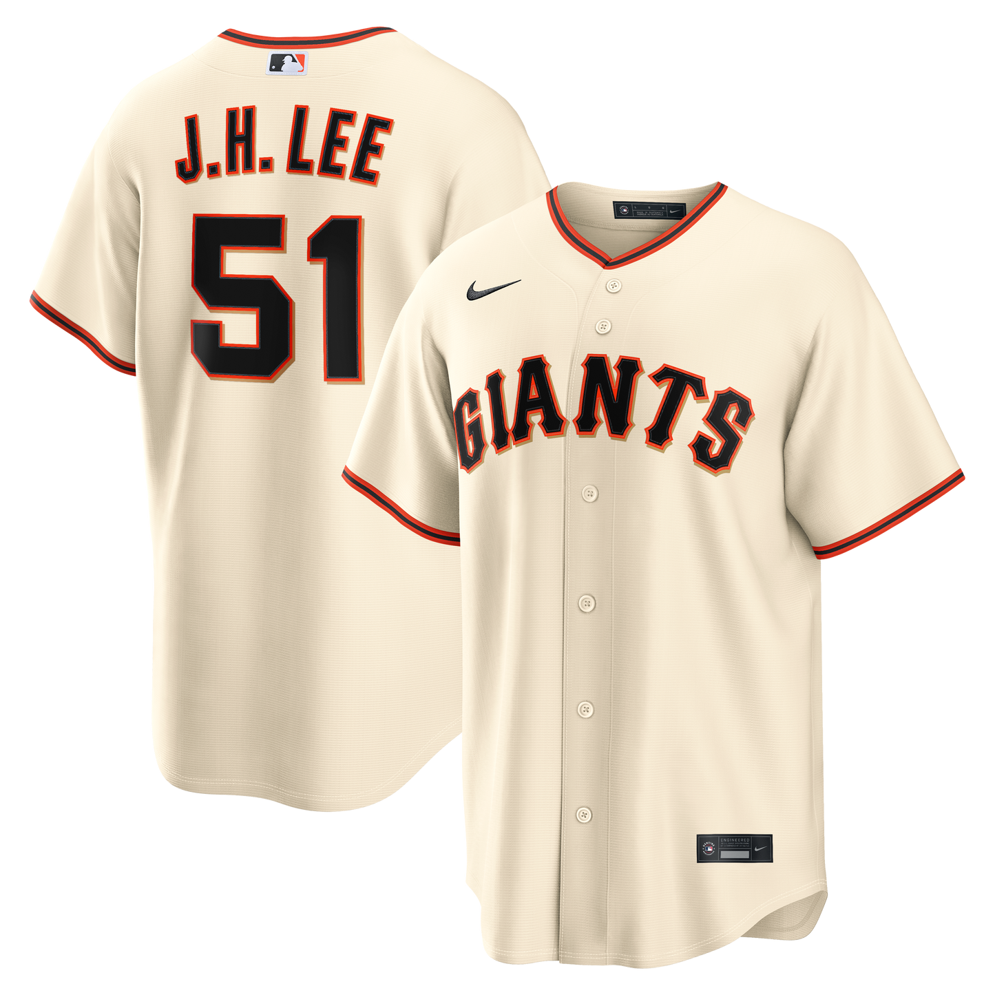 Jung Hoo Lee San Francisco Giants Nike Home Replica Jersey - Cream