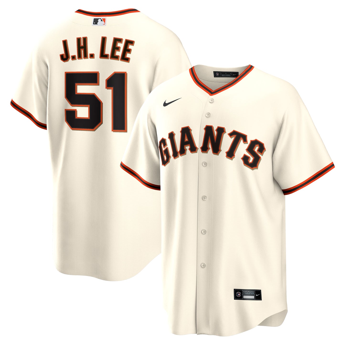 Jung Hoo Lee San Francisco Giants Nike Home Replica Player Jersey - Cream