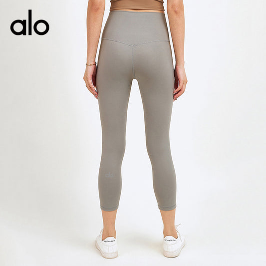 Alo Yoga Bare-Sensation High-Waist Booty-Lifting Yoga Pants, Tight & Stretchy Workout Cropped Leggings