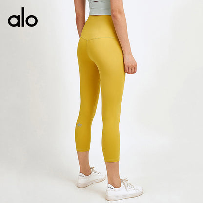 Alo Yoga Bare-Sensation High-Waist Booty-Lifting Yoga Pants, Tight & Stretchy Workout Cropped Leggings