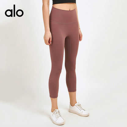 Alo Yoga Bare-Sensation High-Waist Booty-Lifting Yoga Pants, Tight & Stretchy Workout Cropped Leggings