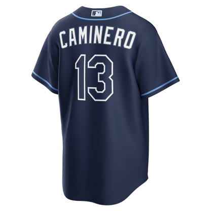 Junior Caminero Tampa Bay Rays Nike Road Replica Jersey - Navy