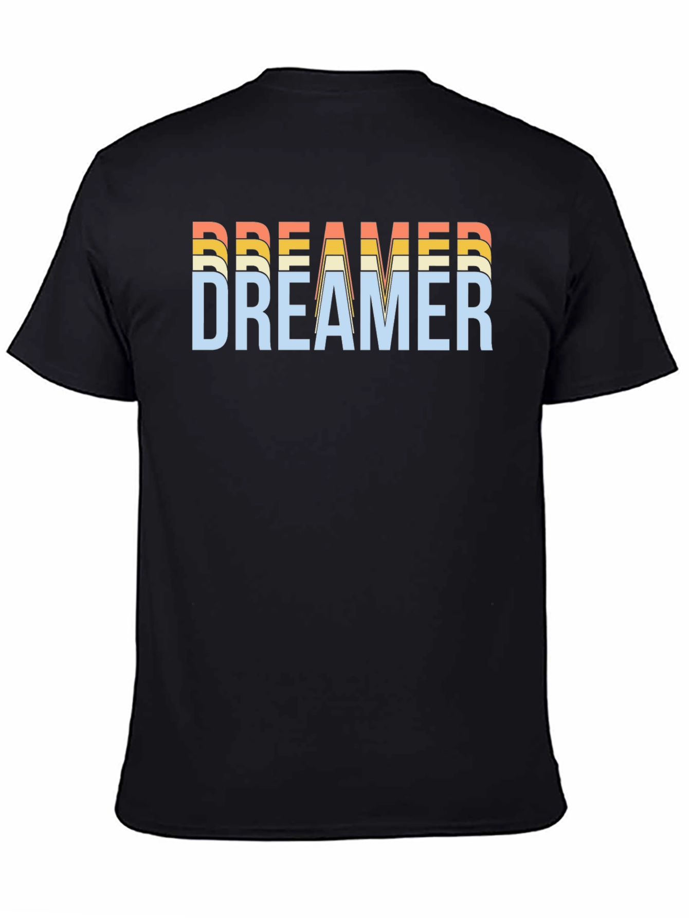 Dreamer Graphic Tee - Retro Style Black T-Shirt