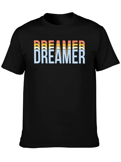 Dreamer Graphic Tee - Retro Style Black T-Shirt