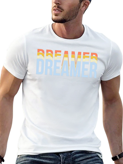Dreamer Graphic Tee - Retro Style Black T-Shirt