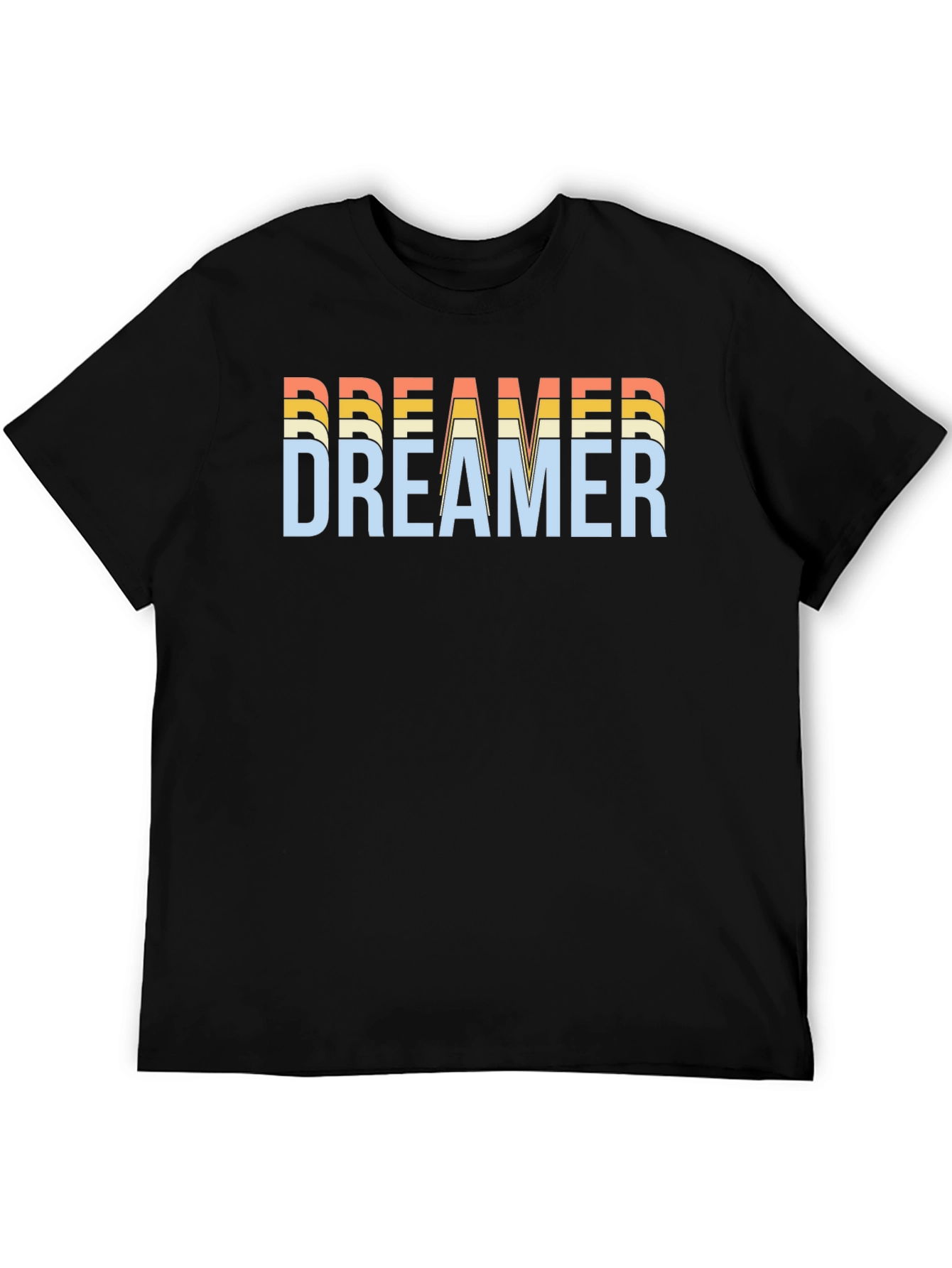 Dreamer Graphic Tee - Retro Style Black T-Shirt