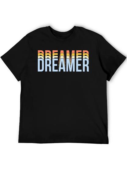 Dreamer Graphic Tee - Retro Style Black T-Shirt
