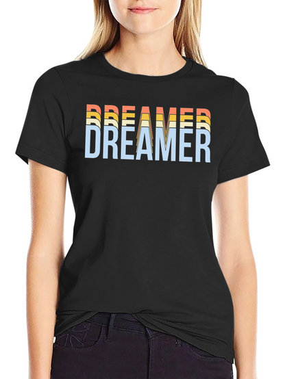 Dreamer Graphic Tee - Retro Style Black T-Shirt