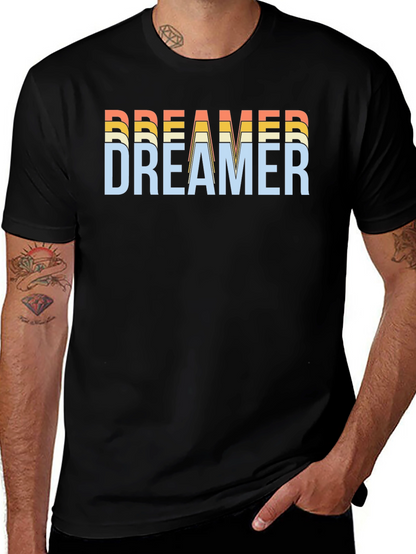 Dreamer Graphic Tee - Retro Style Black T-Shirt