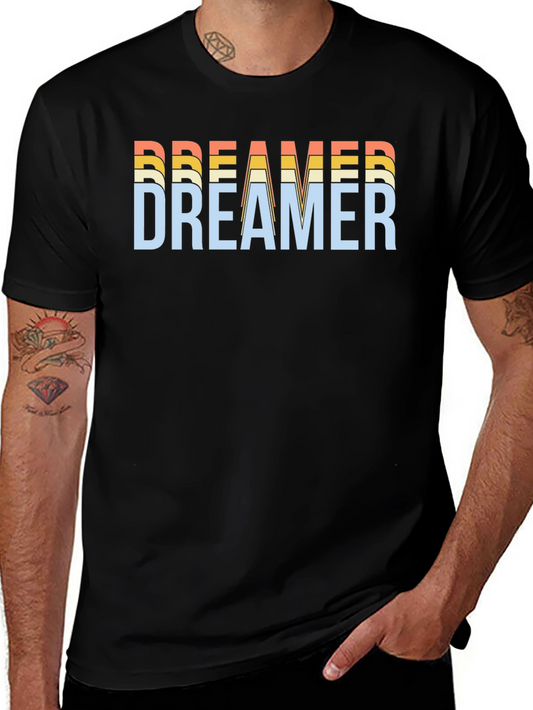 Dreamer Graphic Tee - Retro Style Black T-Shirt