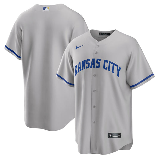 Kansas City Royals Nike Road Replica Team Jersey - Gray