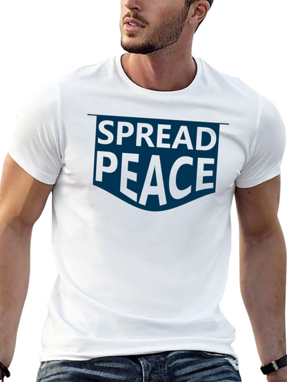 Spread Peace Graphic Tee - Positive Message T-Shirt