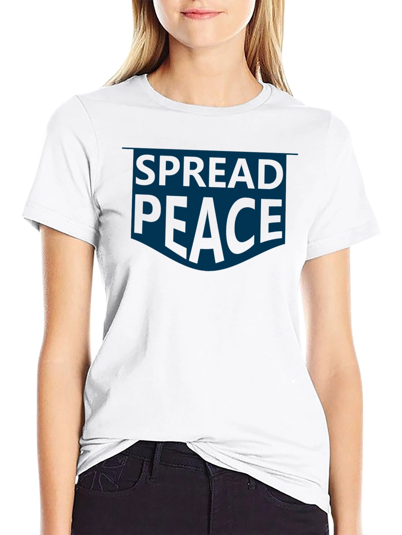 Spread Peace Graphic Tee - Positive Message T-Shirt