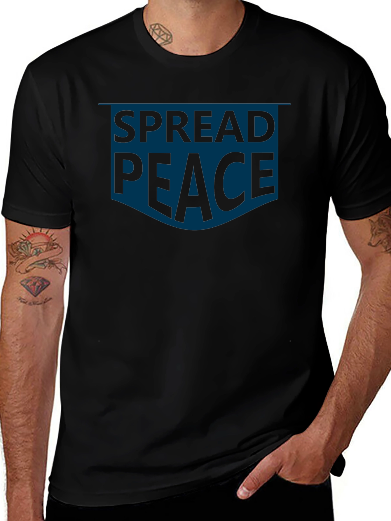 Spread Peace Graphic Tee - Positive Message T-Shirt