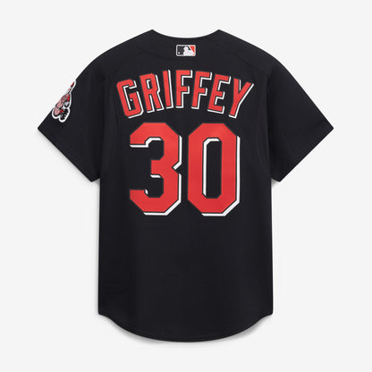 Ken Griffey Jr. Cincinnati Reds Mitchell &amp;amp; Ness Cooperstown Collection Authentic Mesh Batting Practice Jersey - Black